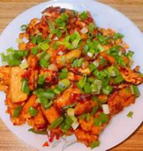 Baby Corn Manchurian Sauce (Medium)